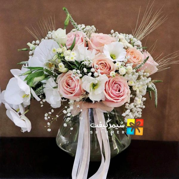 خرید و سفارش آنلاین دسته گل عروس ارکیده - با گلدان